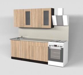 Кухня Симона Демо 1700 (Венга/Дуб Сонома) в Миассе - miass.ok-mebel.com | фото