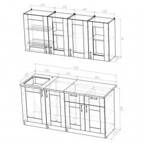 Кухня Симона Демо 1700 (Венга/Дуб Сонома) в Миассе - miass.ok-mebel.com | фото 2