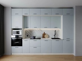 Кухонный гарнитур Смоки 3400 (Стол. 26мм) в Миассе - miass.ok-mebel.com | фото