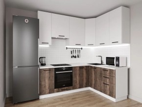 Кухонный гарнитур Старое Дерево 2200*1600 h950 (Стол. 26мм) в Миассе - miass.ok-mebel.com | фото