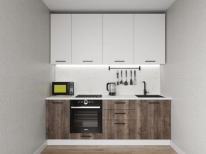 Кухонный гарнитур Старое Дерево 2200 h950 (Стол. 38мм) в Миассе - miass.ok-mebel.com | фото