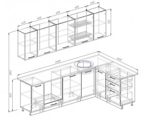 Кухонный гарнитур угловой Дели 2600*1600 (Стол. 26мм) в Миассе - miass.ok-mebel.com | фото 2