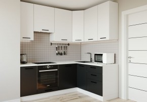 Кухонный гарнитур угловой Графика 2200х1600 (Стол. 38мм) в Миассе - miass.ok-mebel.com | фото