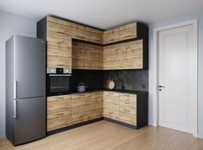 Кухонный гарнитур угловой Крафт 2200*1700 (Стол. 26мм) в Миассе - miass.ok-mebel.com | фото