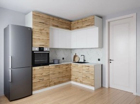 Кухонный гарнитур угловой Лада 2200*1700 (Стол. 38мм) в Миассе - miass.ok-mebel.com | фото
