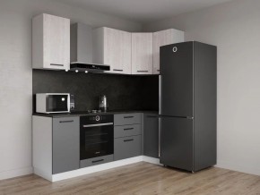 Кухонный гарнитур угловой Санторини 2200*1000 (Стол. 38мм) в Миассе - miass.ok-mebel.com | фото