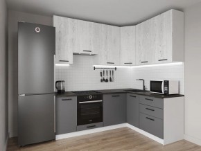 Кухонный гарнитур угловой Санторини 2200*1600 h950 (Стол. 38мм) в Миассе - miass.ok-mebel.com | фото
