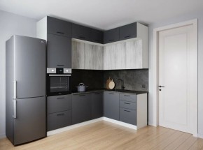 Кухонный гарнитур угловой Санторини 2200*1700 (Стол. 26мм) в Миассе - miass.ok-mebel.com | фото