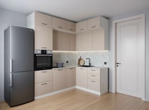 Кухонный гарнитур угловой Шампань 2200*1700 (Стол. 26мм) в Миассе - miass.ok-mebel.com | фото