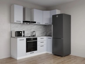 Кухонный гарнитур угловой Смоки 2200*1000 (Стол. 26мм) в Миассе - miass.ok-mebel.com | фото