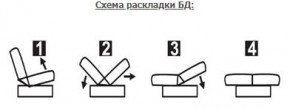 ЛАУРА ЛЮКС Диван Лаура Люкс БД+2подушки в Миассе - miass.ok-mebel.com | фото 7