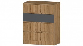 ЛЕНОРА Комод 4 ящика (графит) в Миассе - miass.ok-mebel.com | фото