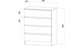 ЛЕНОРА Спальный гарнитур (модульный) графит в Миассе - miass.ok-mebel.com | фото 3