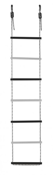 Лестница веревочная 7 перекладин цв.черный, белый D=25  в Миассе - miass.ok-mebel.com | фото 1