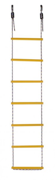 Лестница веревочная 7 перекладин цв.желтый D=25  в Миассе - miass.ok-mebel.com | фото 1
