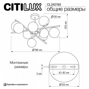 Люстра на штанге Citilux Ronny CL242193 в Миассе - miass.ok-mebel.com | фото 8