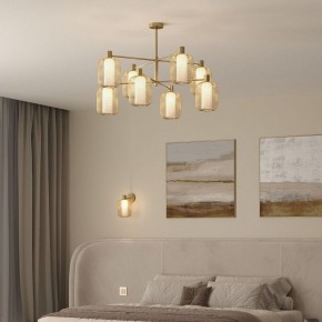 Люстра на штанге Eurosvet Voile 30192/8 золото в Миассе - miass.ok-mebel.com | фото 3