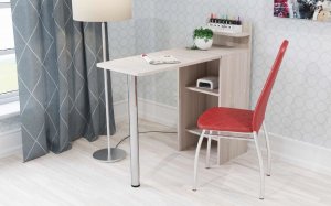 Стол маникюрный 4 трансформер с полками в Миассе - miass.ok-mebel.com | фото