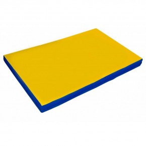 Мат гимнастический 2х1х0,05м цв. синий-желтый в Миассе - miass.ok-mebel.com | фото