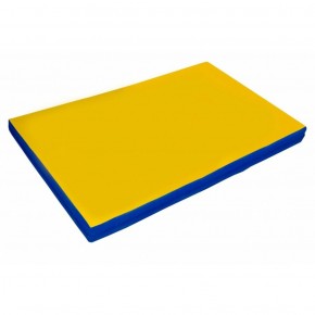 Мат гимнастический 2х1х0,08м цв. синий-желтый в Миассе - miass.ok-mebel.com | фото 1
