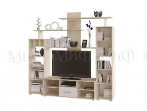 МИНИ-2 Гостиная (МДФ) Белый глянец/Дуб Крафт в Миассе - miass.ok-mebel.com | фото 2