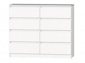 МС "Хилтон" Комод №3 1200 (8 ящ.) белый текстурный в Миассе - miass.ok-mebel.com | фото 2