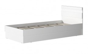 МС "Хилтон" Кровать 0,9 (Белый текстурный) в Миассе - miass.ok-mebel.com | фото 2