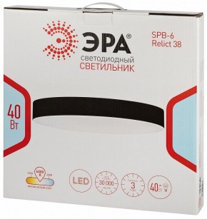 Накладной светильник Эра Relict Relict 38 SPB-6-40 4К BK в Миассе - miass.ok-mebel.com | фото 6