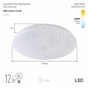 Накладной светильник Эра Slim SPB-6 Slim 3 12-4K в Миассе - miass.ok-mebel.com | фото 2