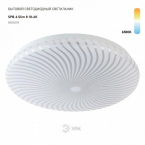 Накладной светильник Эра Slim SPB-6 Slim 8 18-6K в Миассе - miass.ok-mebel.com | фото 2