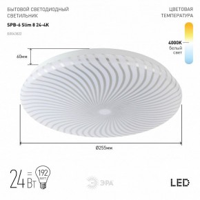 Накладной светильник Эра Slim SPB-6 Slim 8 24-4K в Миассе - miass.ok-mebel.com | фото 2