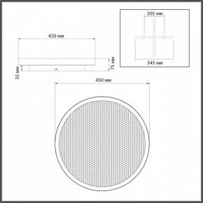 Накладной светильник Sonex Shimmers 7736/60L в Миассе - miass.ok-mebel.com | фото 8