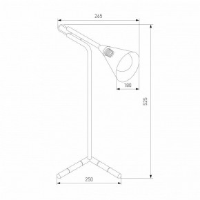 Настольная лампа декоративная Eurosvet Enigma 01186/1 черный в Миассе - miass.ok-mebel.com | фото 3