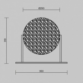Настольная лампа декоративная Maytoni Mangata MOD387TL-L8CH3K в Миассе - miass.ok-mebel.com | фото 4