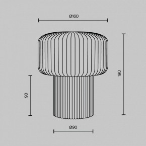 Настольная лампа декоративная Maytoni Omaggio MOD404TL-01GR в Миассе - miass.ok-mebel.com | фото 5