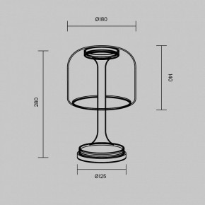 Настольная лампа декоративная Maytoni Spirito MOD286TL-L8B3K в Миассе - miass.ok-mebel.com | фото 3