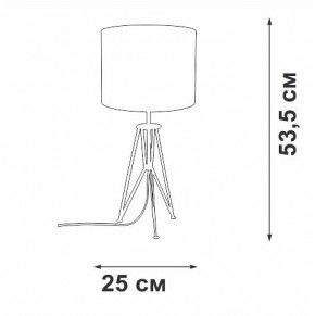 Настольная лампа декоративная Vitaluce V2834 V2834-1/1L в Миассе - miass.ok-mebel.com | фото 2