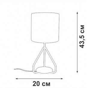 Настольная лампа декоративная Vitaluce V2899 V2899-0/1L в Миассе - miass.ok-mebel.com | фото 4