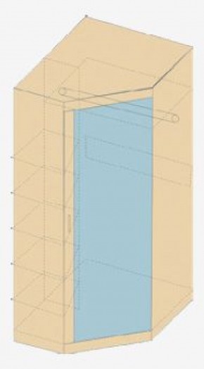 НИКА Н7 Шкаф угловой с зеркалом в Миассе - miass.ok-mebel.com | фото 3