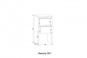 НИКОЛЬ 25 Шкаф 5-ти створчатый в Миассе - miass.ok-mebel.com | фото 7