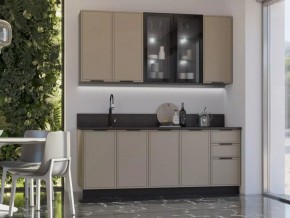 НИКОЛЬ Кухонный гарнитур 2000/900 (Холст Латте) в Миассе - miass.ok-mebel.com | фото