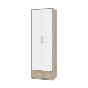 ОЛИВИЯ О22 Шкаф 2-х дверный (дуб серый/белый) в Миассе - miass.ok-mebel.com | фото