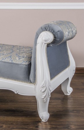 Оттоманка Мишель 2-е боковины (белый матовый) в Миассе - miass.ok-mebel.com | фото 5