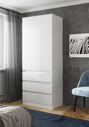 ПАРУС Шкаф 2-х ств. 800 (белый) в Миассе - miass.ok-mebel.com | фото