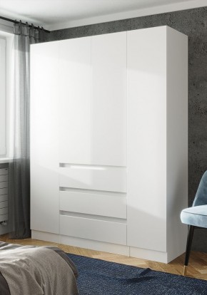 ПАРУС Шкаф 4-х ств. 1600 (белый) в Миассе - miass.ok-mebel.com | фото