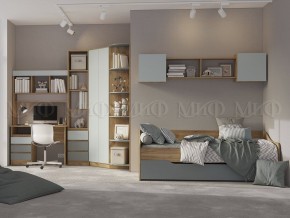 ЧЕЛСИ Color Пенал (Мята/Сумеречный голубой/Дуб крафт) в Миассе - miass.ok-mebel.com | фото 2