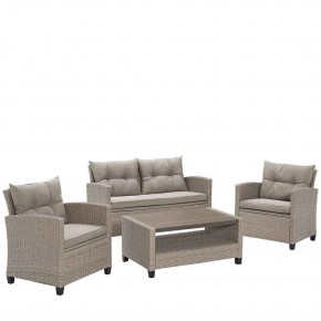 Плетеный комплект мебели с диваном AFM-804B Beige в Миассе - miass.ok-mebel.com | фото