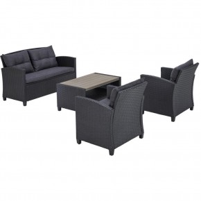 Плетеный комплект мебелис диваном AFM-804G Dark Grey в Миассе - miass.ok-mebel.com | фото 3