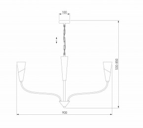 Подвесная люстра Eurosvet Rhyton 60167/8 латунь в Миассе - miass.ok-mebel.com | фото 6