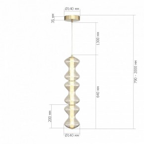 Подвесная люстра ST-Luce SPINE SL6136.213.01 в Миассе - miass.ok-mebel.com | фото 4